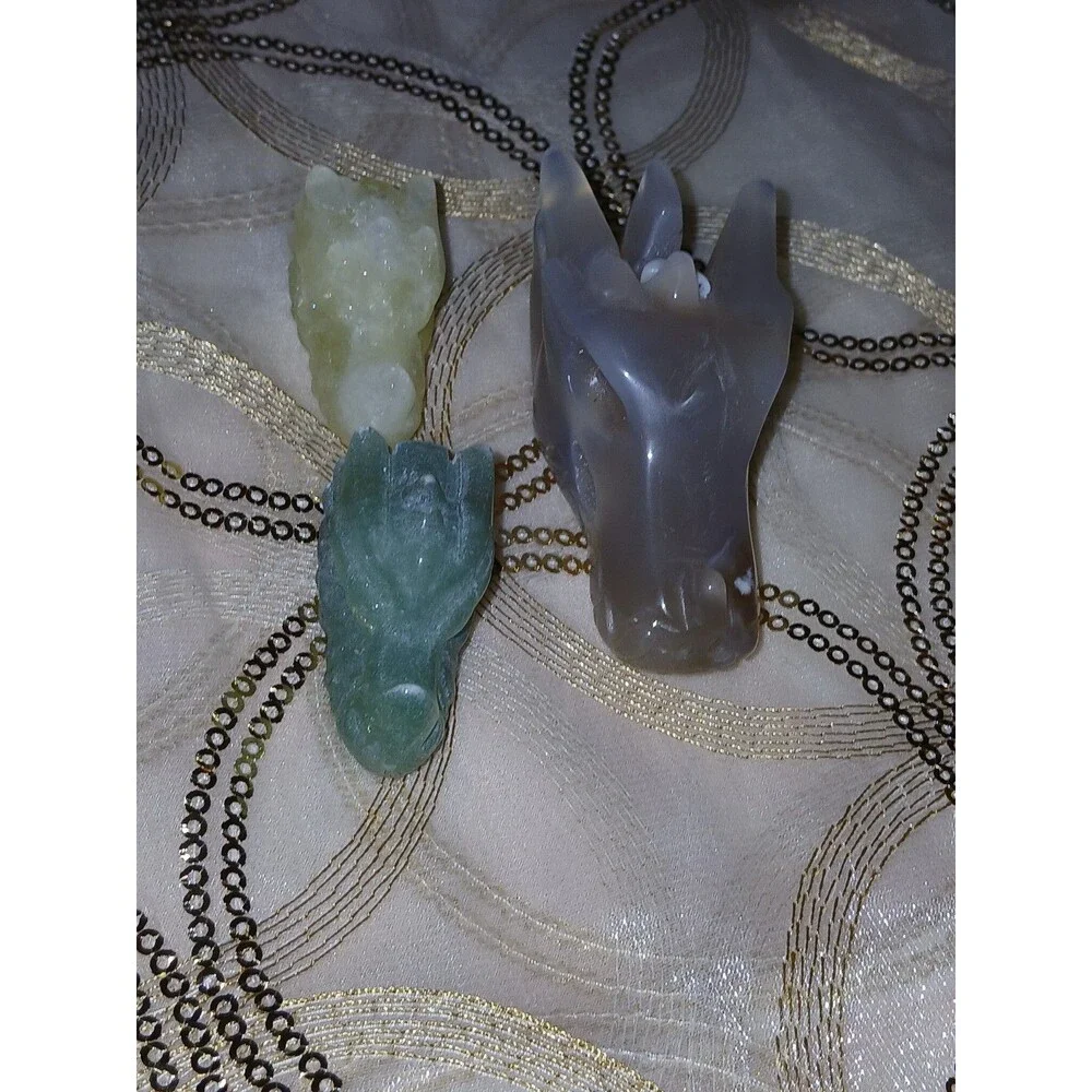 Crystal Dragon Carvings